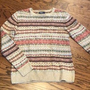Polo by Ralph Lauren Cream Multicolor Fair Isle Sweater